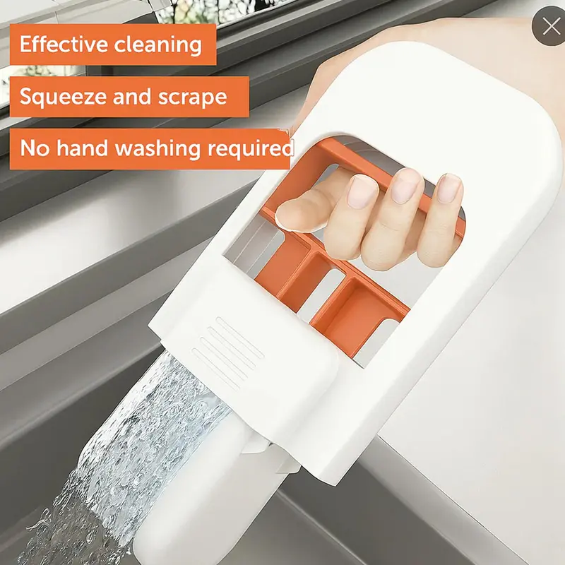 Mini Foldable Desktop Mop, Portable Cleaning Sponge Mop for Bathroom, Kitchen, Countertops, Glass, Tile,Wet and Dry Use Cleaning System