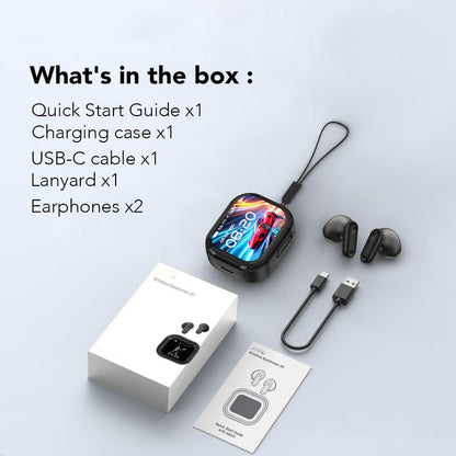 ⏰🔥 Bluetooth 6.0 Earphones LED Display High Fidelity Waterproof Wireless Earphones