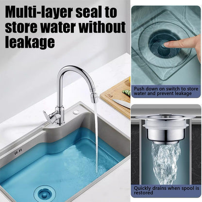 🏆Buy More Save More🔥Upgraded 3 in 1 Kitchen Sink Drain Straine