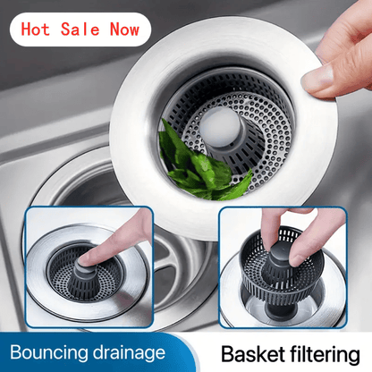 🏆Buy More Save More🔥Upgraded 3 in 1 Kitchen Sink Drain Straine
