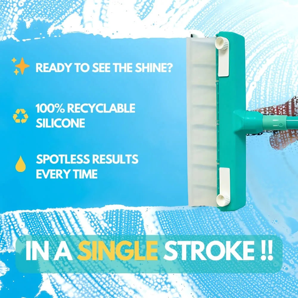 HOOMWELL™  Recyclable Silicone Window Squeegee Kit