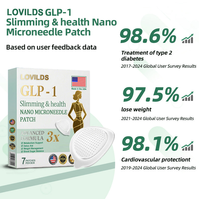【Last Day Promotion 80% OFF🔥】LOVILDS™ NIDDK-Tirzepatide Slimming & health NANO MICRONEEDLE PATCH🇺🇸👨‍⚕️（Zero Pain, 24/7 Release | Lose 20lbs FAST | 90% Sugar Drop | ）🔥