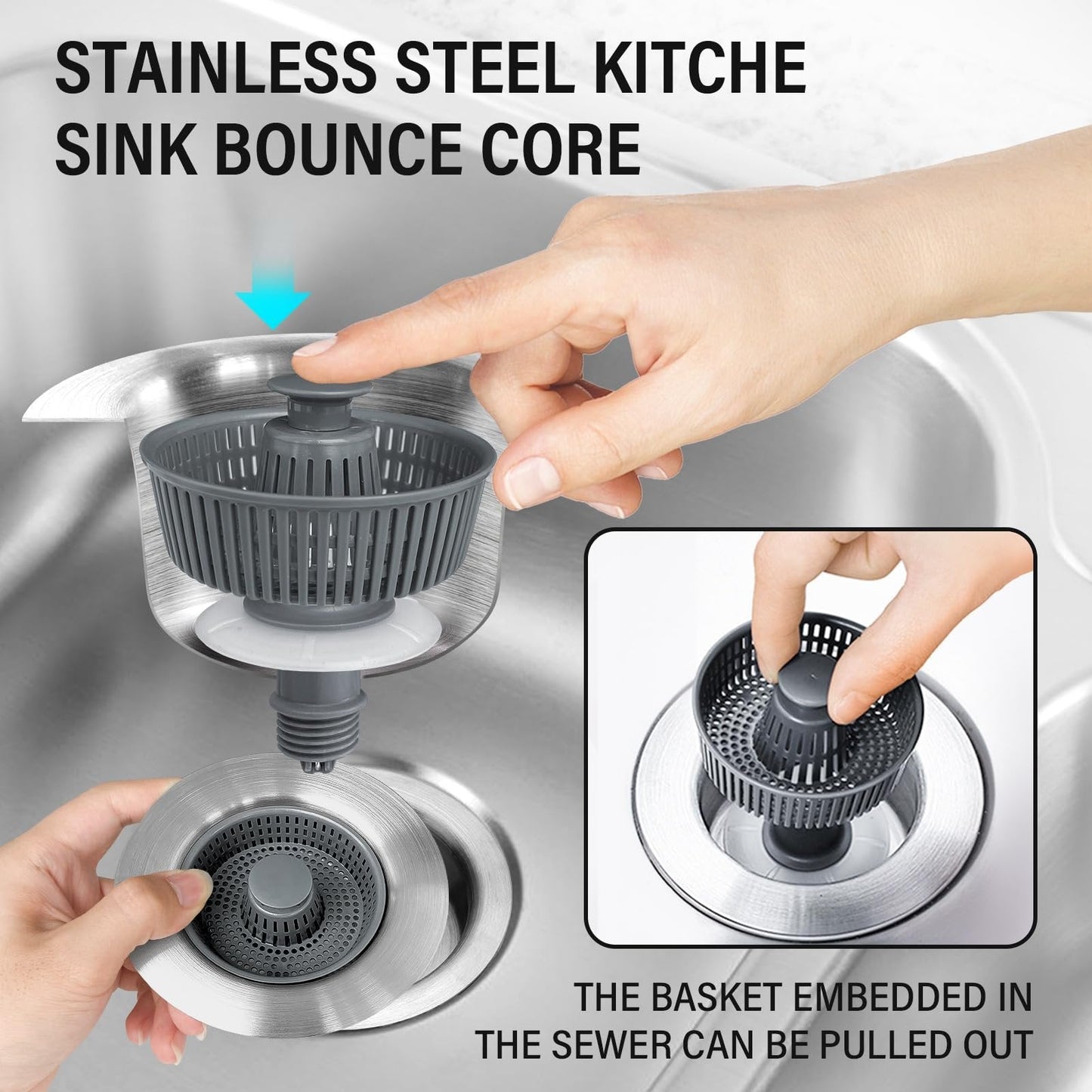 🏆Buy More Save More🔥Upgraded 3 in 1 Kitchen Sink Drain Straine